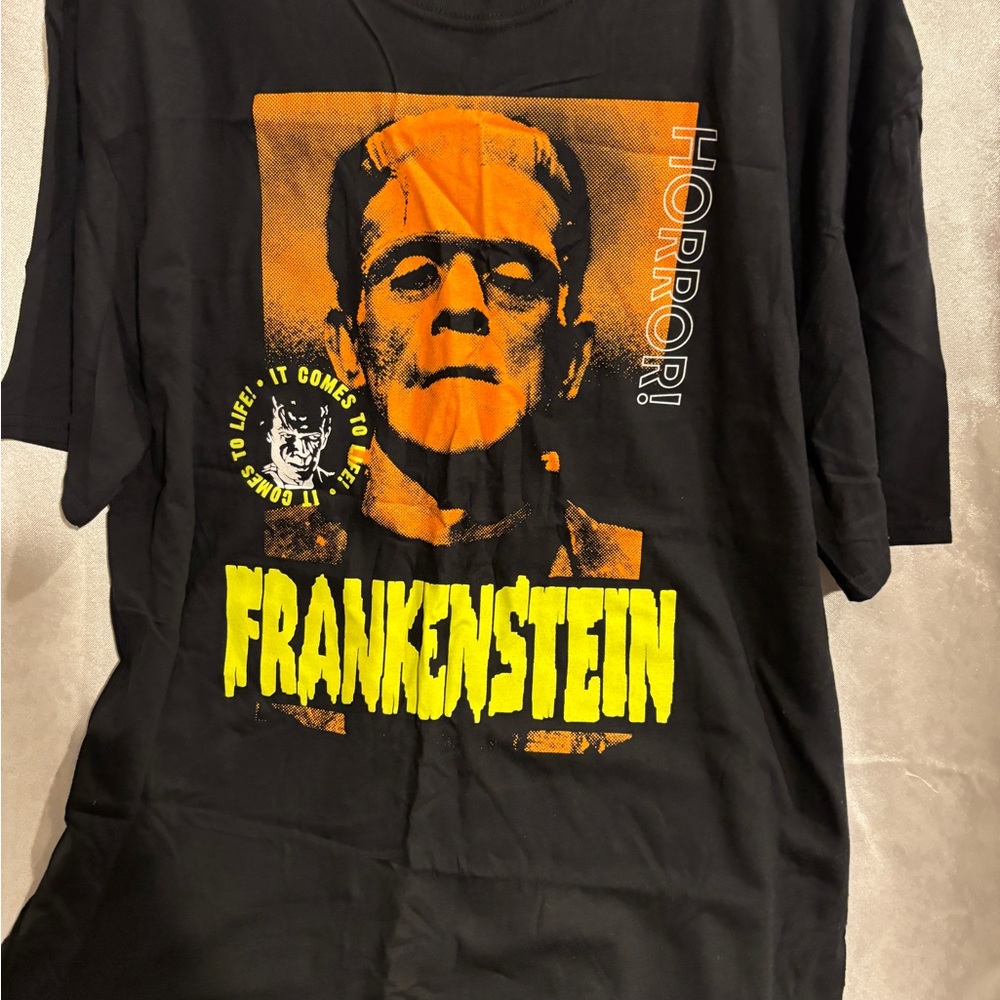 Horror Graphic Black T-Shirt 2xl